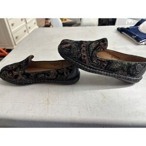 BOC Born‎ Concept Womens 7 Peggy Paisley Slip On Clogs BC6630 Brown Leather